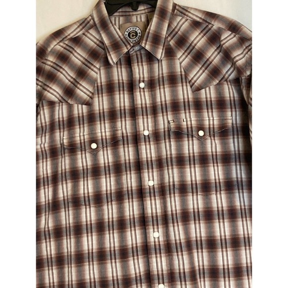 Rafter C Ranchwear Men's Short Sleeve Western Style Shirt Snap Buttons Size XXL - Picture 1 of 10